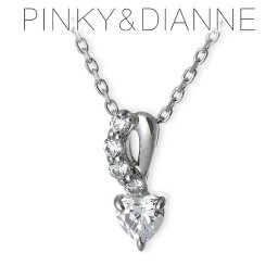 Pinky&Dianne ピンキーアンドダイアン シルバー ネックレス シンプル キュービック ホワイト 彼女 レディース