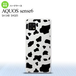 SH-54B SHG05 AQUOS sense6 スマホケース ハードケース ダルメシアン 牛 クリア メンズ レディース nk-sens6-479