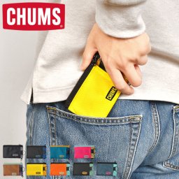 財布 CHUMS チャムス ウォレット メンズ レディース キッズ 子ども 防水 小銭入れ コインケース パスケース ブランド キーケース 鍵 小物入れ 収納 定期入れ ICカード 18401 ミニ スリム 小さめ コンパクト アウトドア レジャー 釣り 海 シンプル 無地 黒 ブラック 父の日