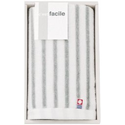 【送料無料・包装無料・のし無料】ファシール 今治製フェイスタオル ストライプ FCL-120S(B5) /ギフト お歳暮 入学祝い 卒業祝い 就職祝い 結婚祝い 誕生日 出産祝い 引越祝い 香典返し 新盆 初盆 御礼 内祝い 快気祝い ご挨拶 志 法事