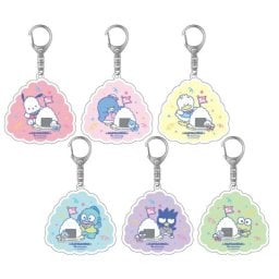 サンリオ はぴだんぶい 5th おむすびトレーディングアクキー キーホルダー 全6種コンプリートセット 日本製 Sanrio