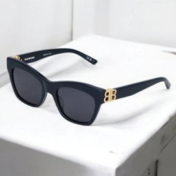 バレンシアガ サングラス レディース ブランド BALENCIAGA BB0132S ネイビー