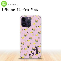 iPhone14 ProMax iPhone14 Pro Max スマホケース 背面ケース ハードケース 花柄 バラ ドット 小 ピンク +アルファベット 2022年 9月発売 nk-i14pm-252i