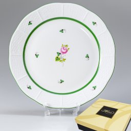 ヘレンド HEREND デザートプレート ウィーンのバラ プレート 食器 25cm 皿 524000 VRH 524 【00524000-VRH】 内祝い 洋食器 送別会 誕生日 お中元 結婚祝い 結婚式 高級【スペシャルラッピング660円(別売り)】 父の日 母の日 即日発送 成人祝い ホワイトデー