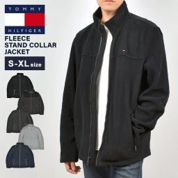 フリース ジャケット トミーヒルフィガー TOMMY HILFIGER メンズ S M L XL 大きいサイズ 薄手 秋冬 暖かい 保温 軽量 軽い 長袖 裏起毛 フリース スタンドカラー フルジップ アウター 上着 フードなし 無地 シンプル おしゃれ アメカジ 登山 ゴルフ 通勤 父の日 プレゼント