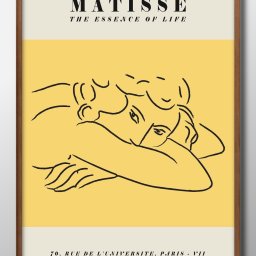 アンリ マティス マチス A3 サイズ ポスター アート おしゃれ 絵画 インテリア 北欧 イラスト マット紙 艶消し アートパネル 額 フレーム デザイン 壁掛け ギフト 新築祝い ディスプレイ 引越し祝い　新生活　空間デザイン 