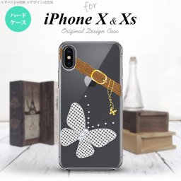 【iPhoneX】【スマホケース/スマホカバー】【アイフォンX】iPhoneX スマホケース カバー アイフォンX バタフライ・蝶(E) クリア nk-ipx-323【メール便送料無料】