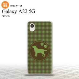 SC-56B Galaxy A22 スマホケース ソフトケース 犬 ラブラドール レトリバー 緑 メンズ レディース nk-a22-tp820
