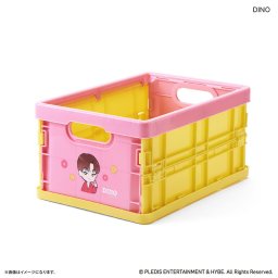 SEVENTEEN グッズ 通販 PetiTEEN 折りたたみミニコンテナ DINO ディノ セブチ プチティーン 推し活 収納ボックス 収納ケース コンテナボックス 折りたたみ 推し活グッズ かわいい 可愛い 机上収納 整理用品 文房具 日用品雑貨