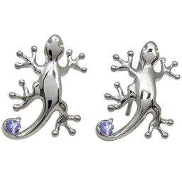 タンザナイト ヤモリ メンズピアス 無くしにくい メンズピアス フックピアス 父の日 2024