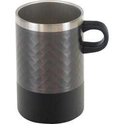 【直送】フォルテック 取っ手付缶ホルダー 350ml用 [26-0212-130] RH-1769 保冷缶ホルダー コップ タンブラー 保温 保冷 2WAY ステンレス製 真空断熱 ダイヤ模様 結露しない アウトドア キャンプ ギフト プレゼント お祝い 内祝い