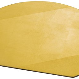 【送料無料】 山中漆器 半月プレースマット S 乾漆(G）なごみや本舗（金沢箔 工芸品 ランチョンマット 和食 洋食 お膳 プレート 正月 お盆 恵方巻 お食事処 金沢箔マット おしゃれ）なごみや本舗