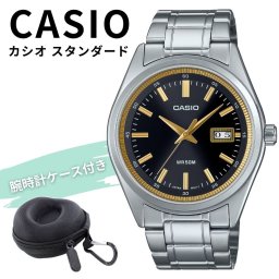 カシオ 腕時計 メンズ チプカシ CASIO 海外モデル ブラック ゴールド メタルベルト 50m防水 アナログ ビジネス プレゼント ギフト 収納ケース付き 成人 卒業 入学