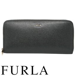 FURLA フルラ ラウンドファスナー 長財布 BABYLON PCX8UNO B30000 O6000 レディース レザー ブラック 新品 無料ラッピング可