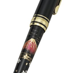   山中漆器 漆芸ボールペン 　赤富士（ハーフ 景品）（卒業祝 入学祝 敬老の日 退職祝   高級 工芸品 石川県 外国人 お土産 日本製 ギフト 海外発送可 プレゼント 御礼 お祝 記念 誕生日 和柄 周年記念  景品）