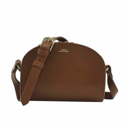 アーペーセー A.P.C. バッグ ショルダーバッグ 斜めがけバッグ ポシェット F61392 PXAWV CAD 牛革 SAC DEMI-LUNE MINI NOISETTE ブラウン