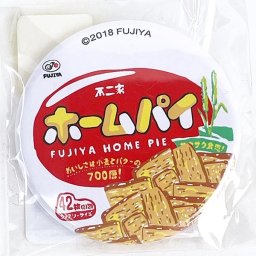 不二家 ホームパイ 缶バッチ ホームパイ缶バッチ 日本製