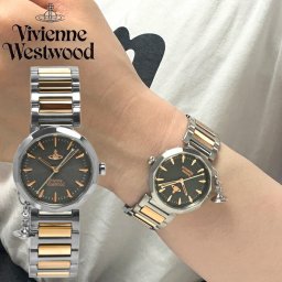 ヴィヴィアンウエストウッド 腕時計 レディース ブランド Vivienne Westwood ベルト ステンレス ビビアン ウェストウッド ギフト グレー VV246GYSR<br>
