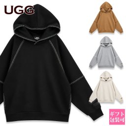 UGG アグ パーカー レディース 1158751 CLASSIC HOODIE クラシック フーディー スウェット プルオーバー 長袖 裏起毛 オーバーサイズ サイドポケット ブラック チェスナット グレーヘザー サンドヘザー XS S M