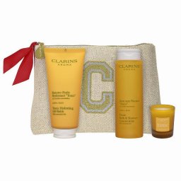 クラランス セルフケア エッセンシャル ボックス  3点+ポーチ  |  CLARINS  スキンケアコフレ 美容グッズ コスメ化粧品 誕生日 クリスマス ホワイトデー 結婚記念日 ウエディングギフト 母の日 送別会 バレンタインデー 女性 彼女 妻奥さん 母お母さん 女友達