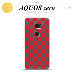 AQUOS zero アクオス ゼロ 801SH スマホケース カバー ソフトケース スクエア 赤 nk-801sh-tp033[スマホ,スマホケース,スマホカバー,ケース,カバー,ジャケット]