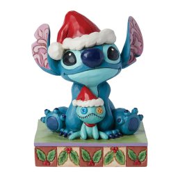 ジム ショア Jim Shore ディズニー トラディション Disney Traditions スティッチ & スクランプ クリスマスバディーズ 置物 フィギュア 人形 6015007 リロアンドスティッチ インテリア クリスマス