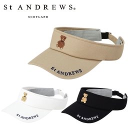セント アンドリュース ゴルフ テディベアバイザー ユニセックス St ANDREWS 042-6987312 お誕生日祝い お祝い 記念品 お父さん 父の日 彼氏 男性 30代 40代 50代 60代 母の日 お母さん 還暦祝い 敬老の日 彼女 人気プレゼント プレゼント