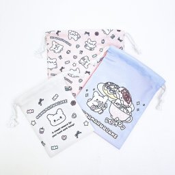 サンリオ はなまるおばけ 3P巾着セット パステルPOP Sanrio