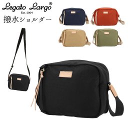 レガートラルゴ ショルダーバッグ 通販 レディース 斜めがけ 軽量 軽い 撥水 はっ水 ブランド Legato Largo 大人 かわいい おしゃれ シンプル マザーズバッグ 通勤 通学 旅行 おでかけ サブバッグ メンズ 男女兼用 ミニショルダー 小さめ ミニ コンパクト コットン調ポリ