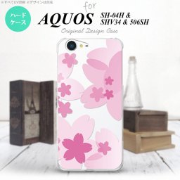 【SHV34】【スマホケース/スマホカバー】【アクオス セリエ】SHV34 スマホケース AQUOS SERIE SHV34 カバー アクオス セリエ 花柄・サクラ ピンク nk-shv34-053【メール便送料無料】