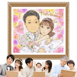 結婚記念日の記念に、特別な日にぴったりの似顔絵。 結婚式 似顔絵 プレゼント ギフト 贈り物 手描き 名入れ 結婚記念日 記念 ウェルカムボード お祝い 挙式 家族 同僚 友達 カップル 友人 名入れ 下書き確認 修正無料 サプライズ 実績多数 宝物 かわいい ウェディング 一生もの 結婚式 宝物 お祝いの品 ハロウィン おしゃれ 結婚祝い メモリアルギフト 二次会 記念日 感激 オーダーメイド