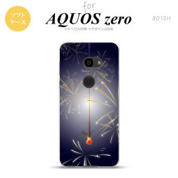 AQUOS zero アクオス ゼロ 801SH スマホケース カバー ソフトケース 花火（C） 紺 nk-801sh-tp322[スマホ,スマホケース,スマホカバー,ケース,カバー,ジャケット]