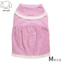 ワンココ ONE COCO チェック柄ワンピース M ピンク