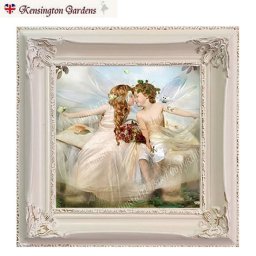ウェアドリームズゴー（夢が叶う) ヴィンテージフレームＳ <br>天使 妖精 絵画 ギフト フォトグラフ 額入り インテリア ファンタジーアート フェアリー エンジェル 結婚祝い 結婚記念日 プレゼント 妖精写真　シャーロットバード Charlotte Bird イギリス 英国雑貨