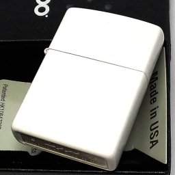 ZIPPO ホワイト 白 艶消し ジッポー シンプルライター プレゼント ギフト おしゃれ かわいい メンズ