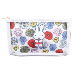 ミッフィー miffy ペンケース フローラル ホワイト 筆箱 ポーチ