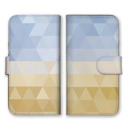 ＼全機種対応／ スマホケース 手帳型 スマホカバー 手帳タイプ スマートフォン ケース カバー モザイク トライアングル パステル かわいい おしゃれ かっこいい カードホルダー付き カード収納 合皮 合成レザー