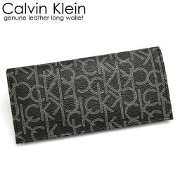 Calvin Klein カルバンクライン 財布 メンズ 長財布 本革 レザー ロゴ ブランド ブラック さいふ サイフ Men's ウォレット