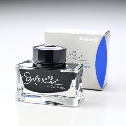 ペリカン Pelikan インク ボトルインク 万年筆用 エーデルシュタイン トパーズ（ブルー） 送別会 誕生日 お中元 還暦祝い 結婚祝い 結婚式 高級 父の日 母の日 即日発送【スペシャルラッピング660円(別売り)】 クリスマスプレゼント 文房具 成人祝い ビジネス小物 ホワイトデー
