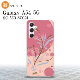 Galaxy A54 5G Galaxy A54 5G スマホケース 背面ケースソフトケース 和柄 ピンク 2023年 5月発売 nk-a54-tp1227