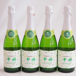 4本セット 山梨県産勝沼仕込みの甲州スパークリング白ワイン 720ml×4本