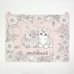 モフサンド mofusand ファブリックポスター M うさにゃん インテリア