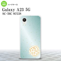 GalaxyA23 Galaxy A23 スマホケース 背面ケース ハードケース 和柄 サクラ 緑 2022年 10月発売 nk-a23-1276