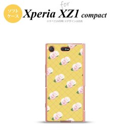 【SO02K】【スマホケース/スマホカバー】【エクスペリア XZ1】SO02K スマホケース Xperia XZ1 Compact SO-02K カバー エクスペリア XZ1 花柄・バラ（J） 黄 nk-so02k-tp265【メール便送料無料】