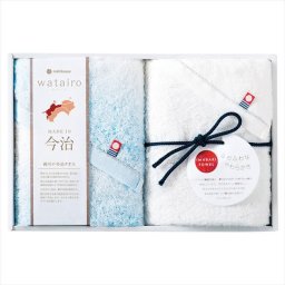 今治 わたいろ タオルギフト フェイスタオル2P ブルー TBF2997111B 内祝 内祝い お祝 御祝 記念品 出産内祝い プレゼント 快気祝い 粗供養 引出物