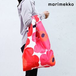 マリメッコ Marimekko バッグ エコバッグ 買い物袋 SMARTBAG PIENI UNIKKO ピエニウニッコ レッド 040470 001 (048853 001) 北欧雑貨 北欧デザインネコポス 誕生日 お中元 結婚祝い 結婚式 彼女 娘 妻 女性 ギフト バレンタイン 高級 ホワイトデー 父の日 母の日