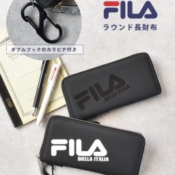 FILA ダイアプリント ラウンド 長財布 財布 お財布 ながざいふ おさいふ ユニセックス 男女兼用 人気 新作 スポーツブランド スポーティー シンプル かっこいい 合皮 軽い 小銭入れ 小銭 カード 多収納 贈り物 プレゼント 誕生日 彼氏 レトロ 小学生 中学生