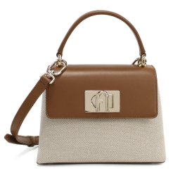 フルラ FURLA ハンドバッグ ショルダーバッグ 2WAY WB00109 BX2093 1107S NATURALE+COGNAC ホワイト系 ブラウン系