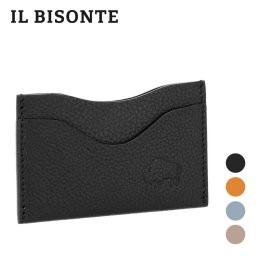イル ビゾンテ IL BISONTE SCC069 PI0005 カードケース メンズ レディース ファッション小物 名刺入れ レザー 本革 ビジネス 無地 カード入れ シンプル 小物 薄型 プレゼント お祝い 記念 通勤 通学 コンパクト ギフト 誕生日 記念日 カードホルダー 全4色