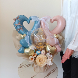 【名入れ無料】バルーンギフト（ウェディング【Premium】）結婚祝い 電報　 記念日 結婚式 パーティー 家族 親戚 友達 豪華 サプライズ 綺麗 かわいい 風船 お返し お礼 飾り付け インテリア 特別  ウェディング
